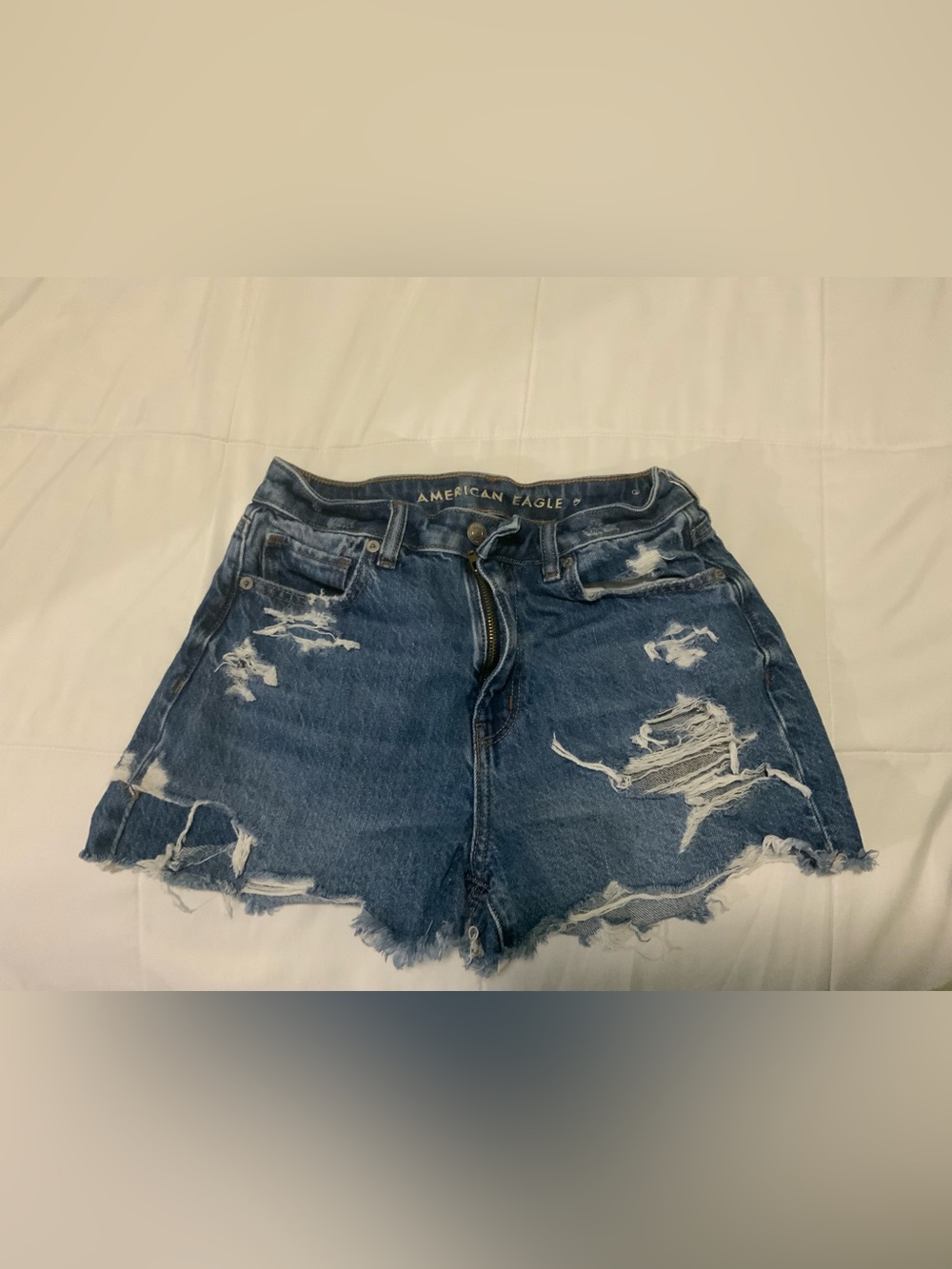 American Eagle Light Blue Comfort Stretch Denim Shorts